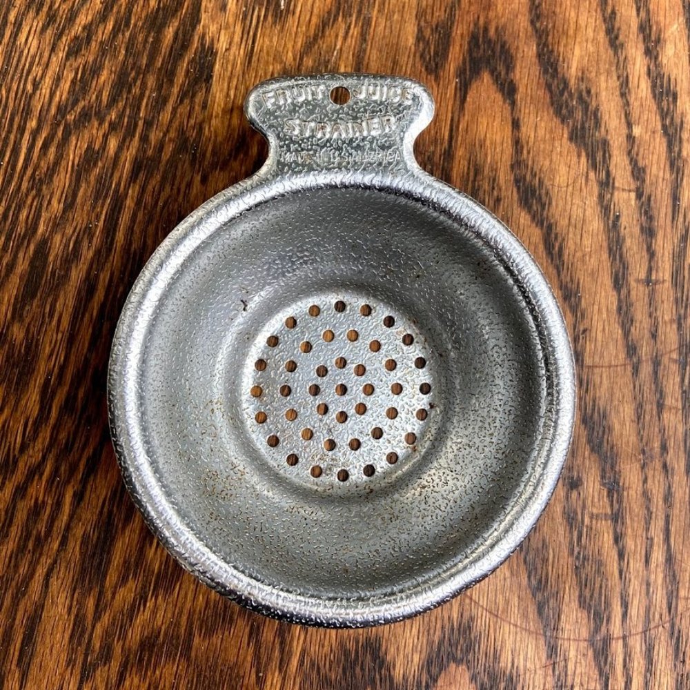 Vintage Fruit Juice Strainer Barware